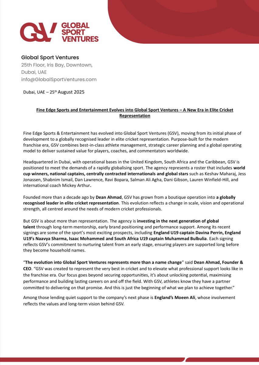 GlobalSportVentures tweet media