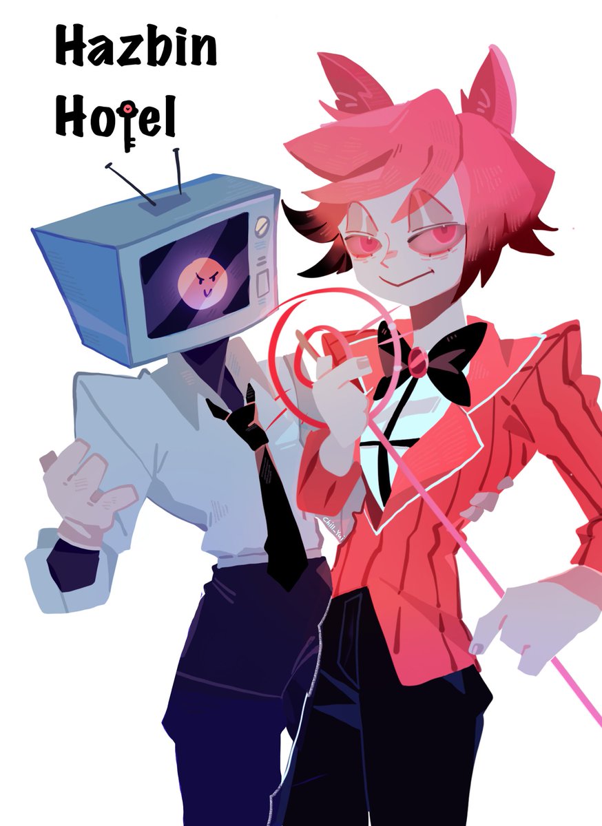 알래스터와 브라운씨 였던 것
 #HazbinHotel #HazbinHotelFanart #Alastor