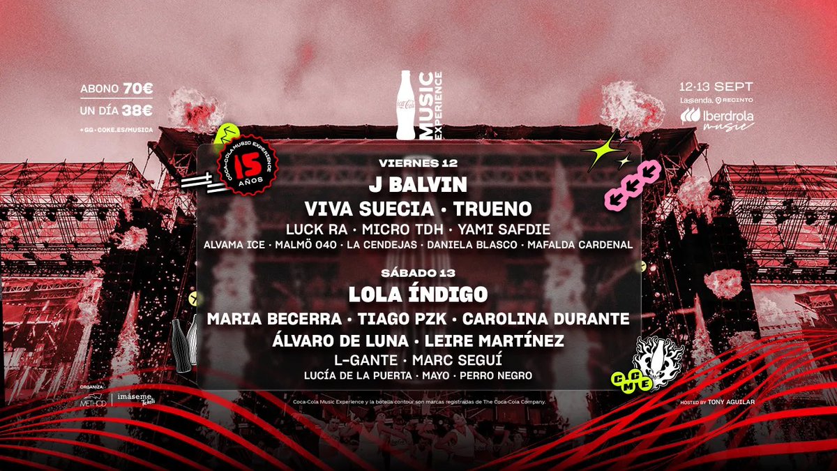 Apenas dos semanas para CCME 2025.

En su nueva edición te esperan <a href="/carolinadurante/">CAROLINA DURANTE</a>, Lola Índigo, <a href="/malmo_040/">Malmö 040</a>, <a href="/VivaSuecia/">Viva Suecia</a>, <a href="/TruenoOficiaI/">TR1 ⛈</a> y más ✅

Los detalles: wakeandlisten.com/ccme-2025-asi-…