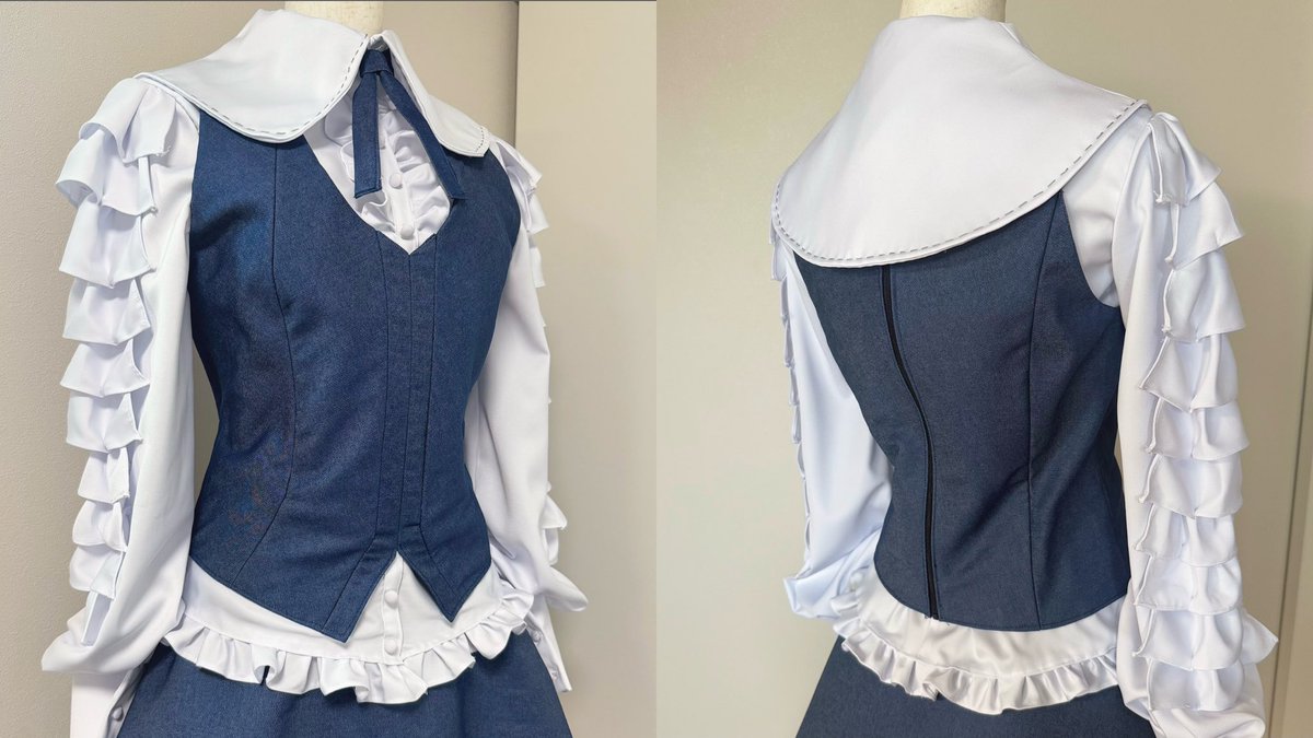 コスプレ衣装 都市伝説解体センター 福来あざみ 完成しました🪬 襟の
