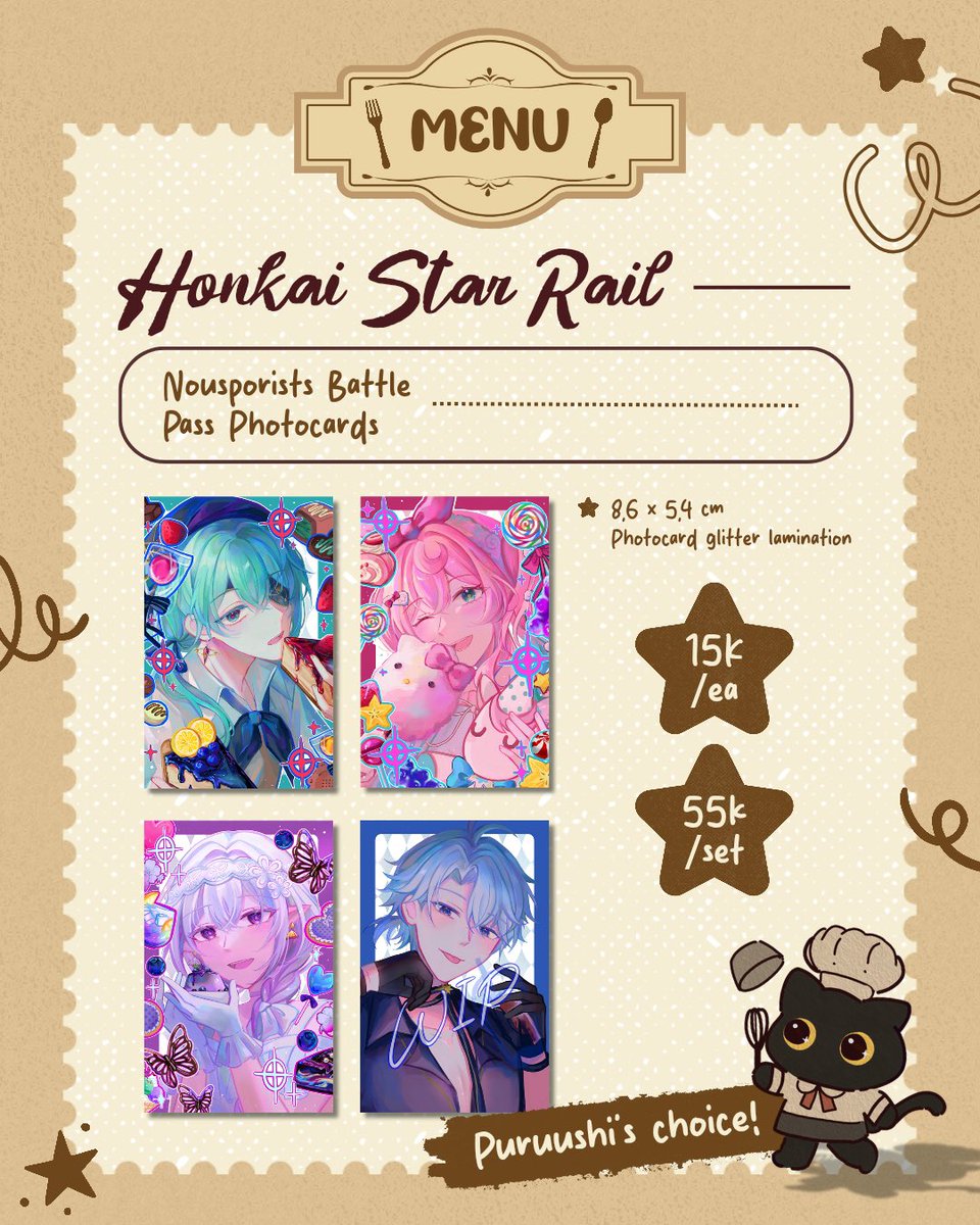 [💙&amp;🔁 are appreciated]

🍖 ES KRIM BBQ PO 1 FOR #CFXXI 🍨

🗓️ 25-31 Agustus
📦 Day 1 only + mail order
📍Booth TBA
🔗 forms.gle/hgt6vg3xuzYsLr…

✨️ Proseka, HSR

#warunghsr #warungprsk #warunggame #comifuroXXIcatalogue #cf21 #comifuro21catalogue #CFXXICatalogue