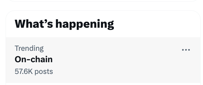 Why is On-Chain trending?

Time for Bidding farewell to OnChain.io