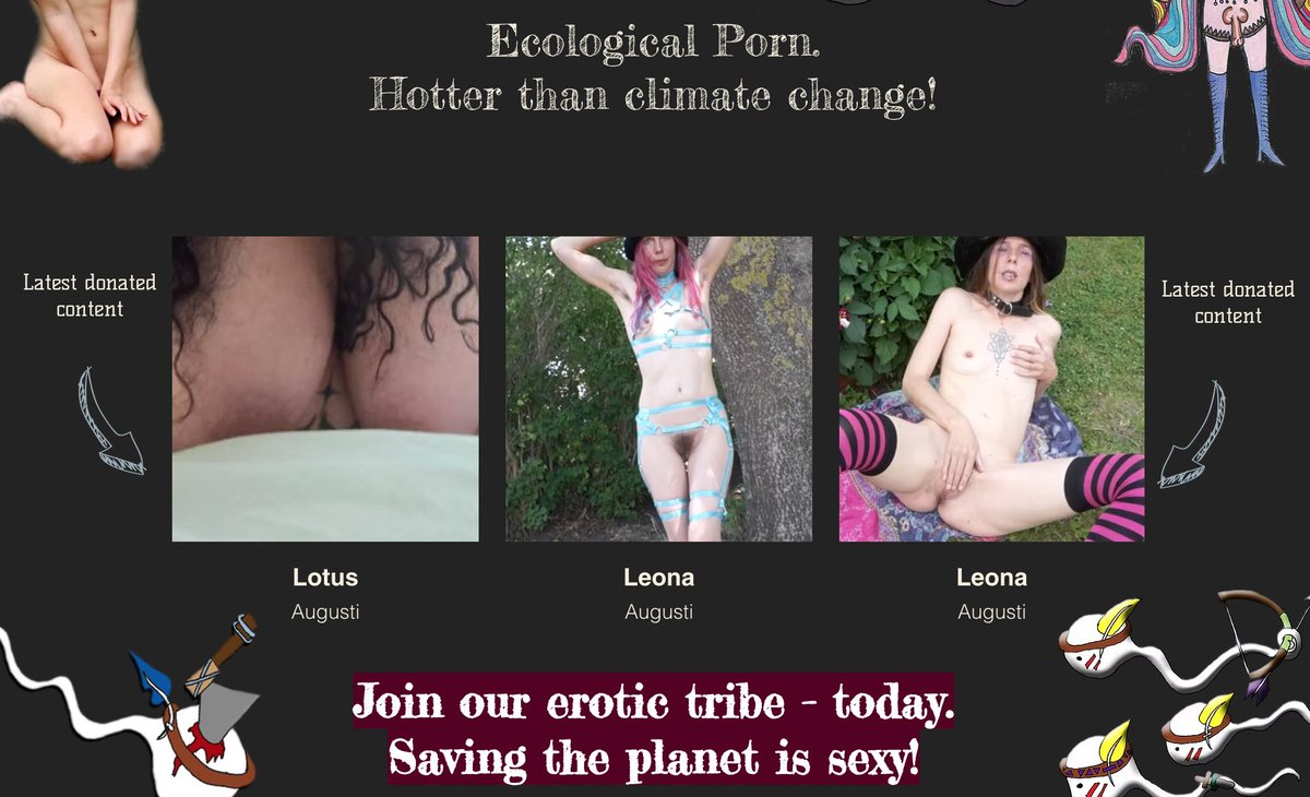 Latest updated content on FuckForForest.org member pages. Help us collect money for the planet in a more sexy way.  sign up for 15$ and get access to all the content from 2004 until today... it is a lot :)
