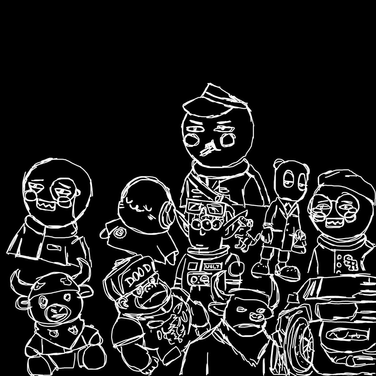 Thanks to those who dropped an NFT on the post below.

Outlines done, will try something different to finish it off.

Still a bit of space left for a few more to be added. First come first served.