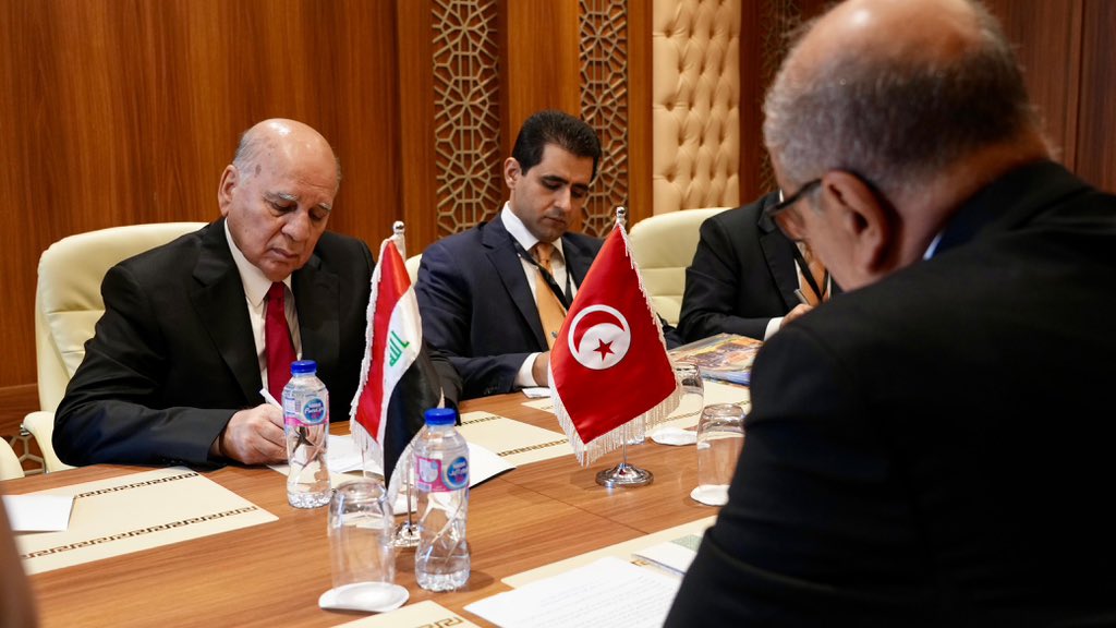 نائب رئيس الوزراء ووزير الخارجية يبحث مع نظيره التونسي تعزيز العلاقات الثنائية ويؤكدان الموقف المشترك تجاه القضية الفلسطينية – وزارة الخارجية العراقية mofa.gov.iq/2025/59081/