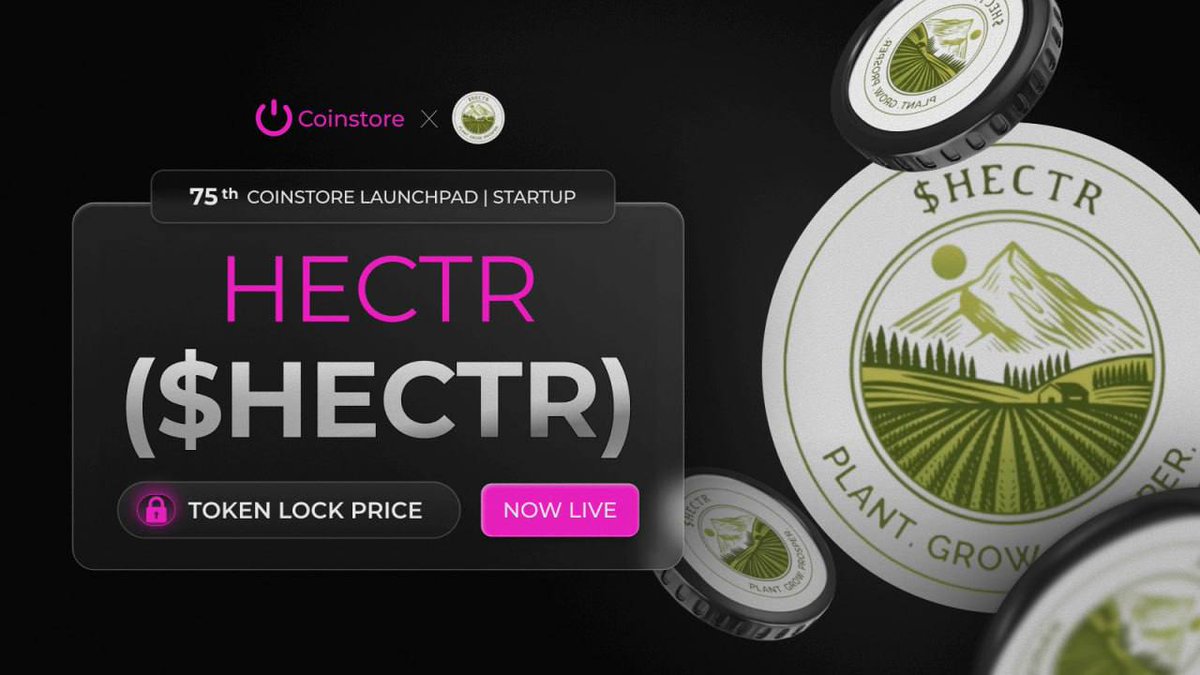 A big step — HECTR ($HECTR) launches on <a href="/CoinstoreExc/">Coinstore</a> Launchpad.

The token combines innovation, power, and strong support.

Know more via: hectr.io

Updates are here: coinstore.com/#/launchpad

#Coinstore #Launchpad #HECTR