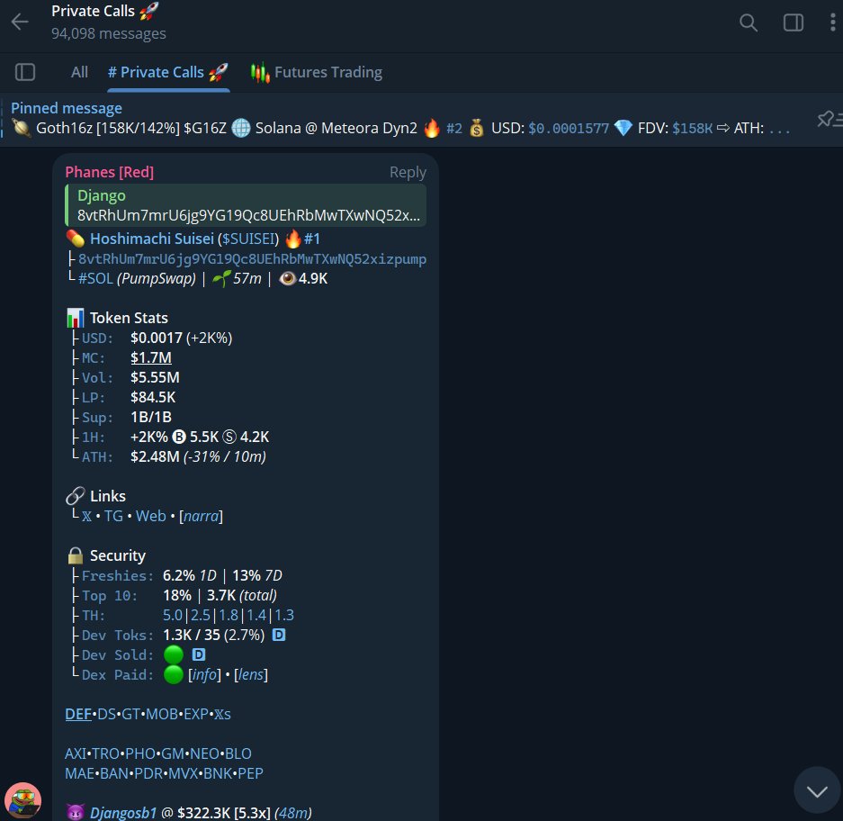Goku_alphacalls's tweet image. $SUISEI Hit 2.38M

Called in my private lounge @ 322K

7⃣.4⃣x from call 🔥🔥🔥

8vtRhUm7mrU6jg9YG19Qc8UEhRbMwTXwNQ52xizpump

#SUISEI #SOL #Solana
