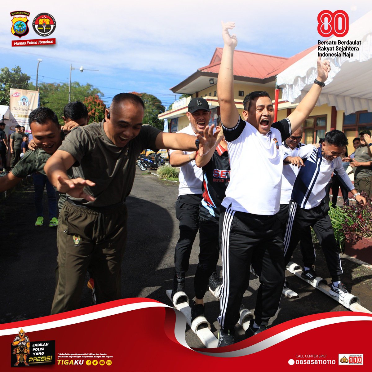 HumasResTomohon's tweet photo. Lomba 17-an, Polres Tomohon bersama Stakeholder dan Masyarakat 

@DivHumas_Polri 
@poldasulut_ 

#polriuntukmasyaraka https://t.co/hDtaLlyNaI