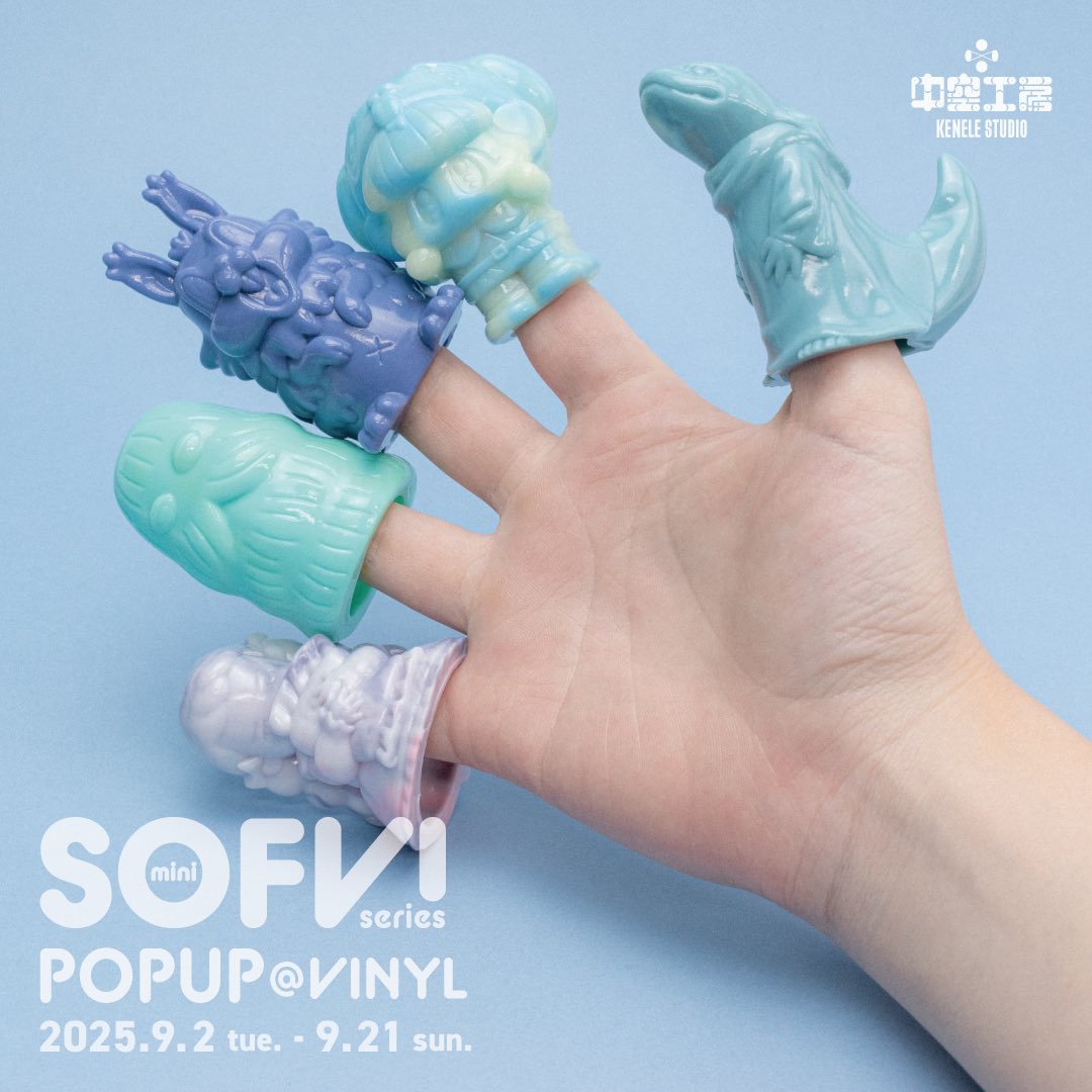 VinylTokyo's tweet photo. \🔹POPUP🔹/

9月2日（火）よりVINYL店頭にてmini SOFVI seriesのPOPUPを開催いたします。

【会期】
2025年9月2日(火)〜9月21日(日) https://t.co/Xz40X16EYt