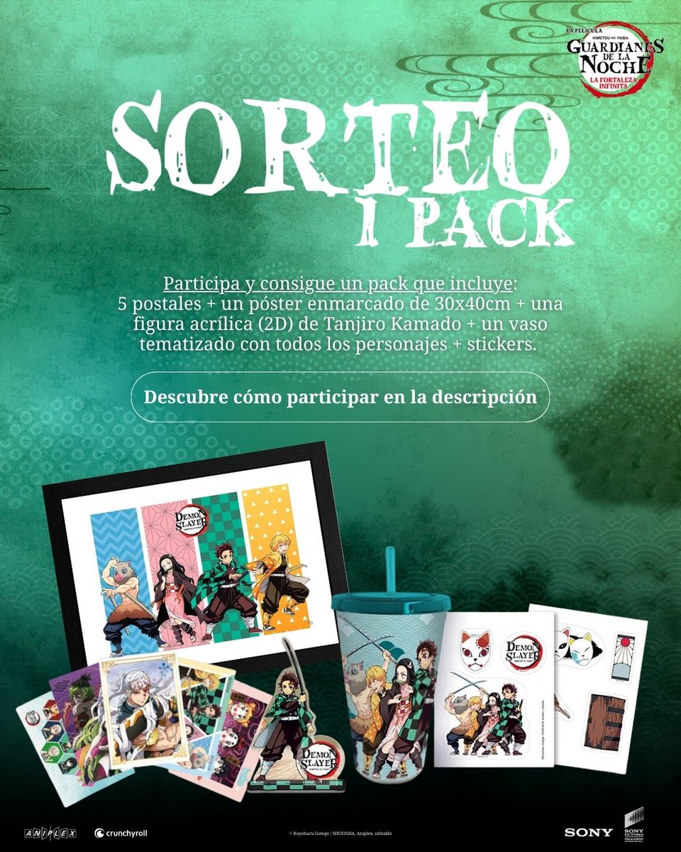 ocine_es's tweet image. ¡Consigue este pack de #KimetsuNoYaiba!
Para participar:
🐦 ¡Síguenos! (@ocine_es)
🔁 RT
🗨 Menciona a esa persona que sabes que le va a encantar este pack
📃 BBLL ➡ bit.ly/4mVekrl 
📅 Finaliza el 10/9 📅