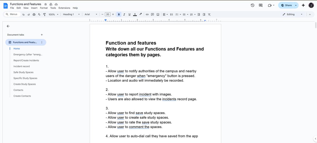 scrxCode's tweet image. Day 2 of Hackathon:
One of my team membe suggested list all features and functions of the app and categorize them into a page.
I think it's a good call from him because it forces us to brainstorm more and communicate more so that designers and coders are also participating