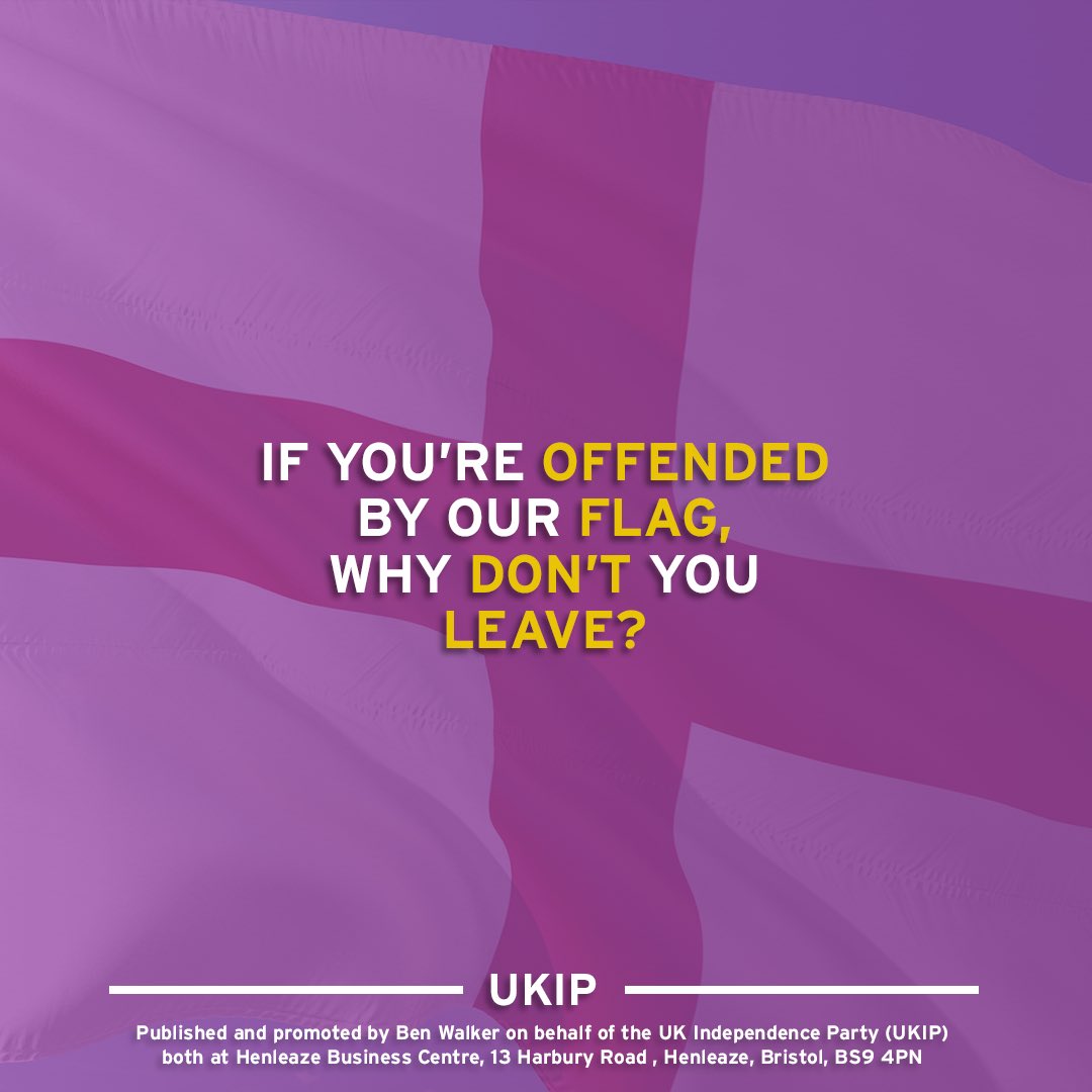 Don't like our flag? Don't live in England.