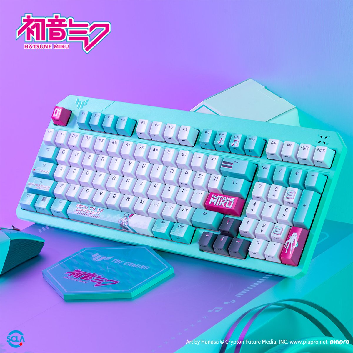 ASUS's tweet photo. 🩷💙 Time’s almost up! ​

⌨️🖱️🎧Keyboard, headset, mouse, and mouse pad...ready to complete your dream #TUFGamingxHatsuneMiku setup?

Join the giveaway before it ends 
👉 💙 https://t.co/Fa6mlfP1rE​

T&amp;Cs apply! https://t.co/ynNxGLaEkB