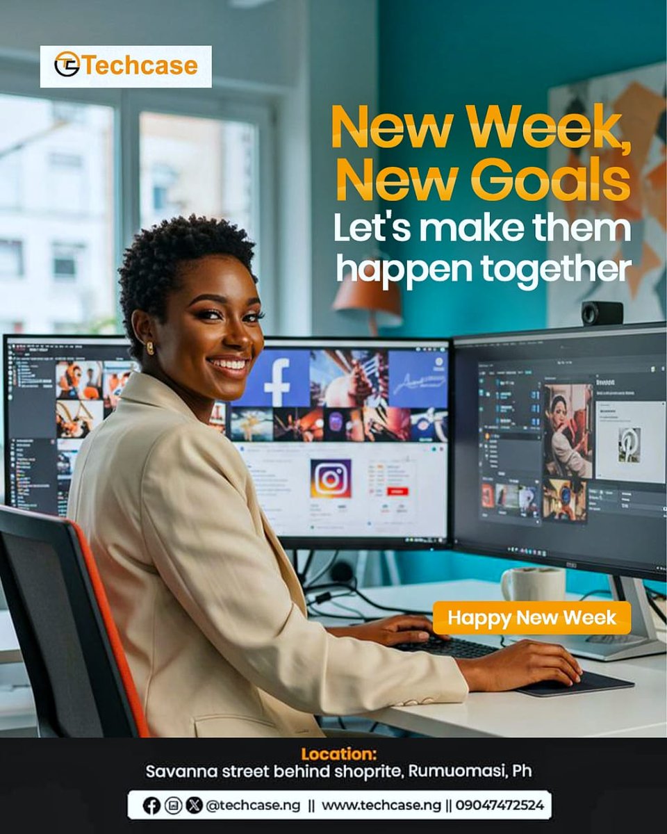 Techcase_ng's tweet image. Kickstart your week with focus!
At Techcase, we turn ideas into reality, websites, web apps, and digital strategies.
Your success is our mission!
🌐 techcase.ng
📞 09047472524
#Techcase #WebDevelopment #WebDesign #MondayMotivation #fyp #trending #NewWeek