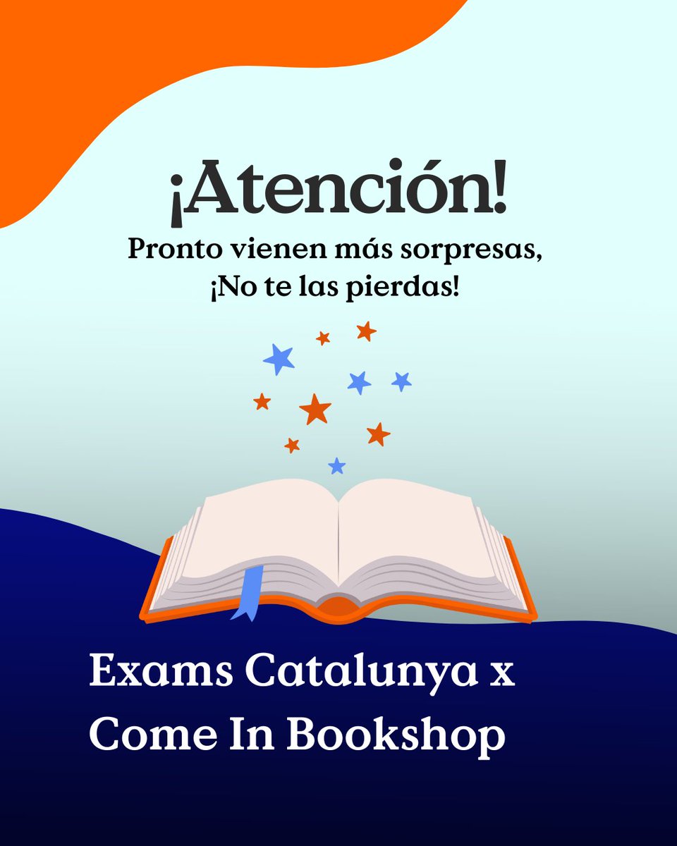 ExamsCatalunya's tweet photo. 📚 We’re teaming up with @comeinbookshop!
If we recommend a book to boost your English, you’ll know exactly where to find it — and get 5% off too! 🛍️

Because reading in English pushes you forward.
With the right support, even more so. 💪

#EnglishLearning #ReadInEnglish #BookTok https://t.co/HgPvd2pP8R