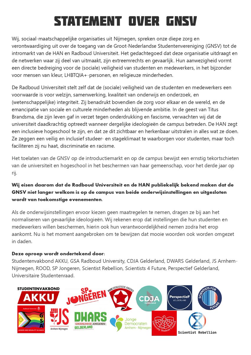 SP Jongeren Nijmegen (@spjongeren024) on Twitter photo 