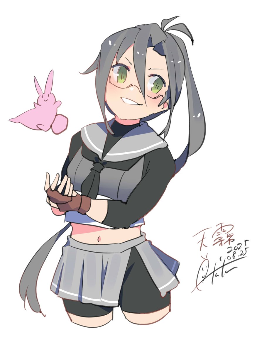 aki0107_inica's tweet image. 天霧『じゃ、行くぜ！』
#艦これ　#天霧
#艦これ版深夜の真剣お絵描き60分一本勝負
#艦これ版真剣お絵描き60分一本勝負_20250825