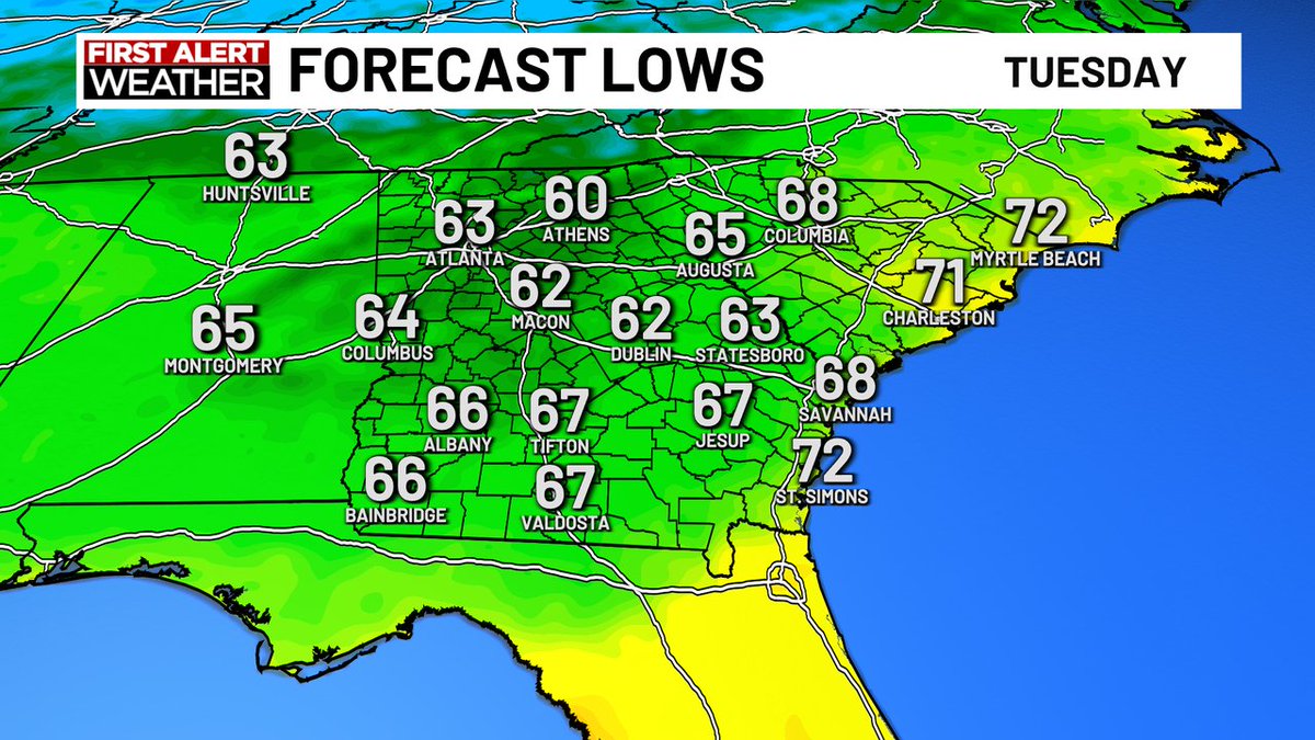 Andrew Gorton WTOC (@andrewgortonwx) on Twitter photo Good news! Cooler air will filter in tonight with widespread 60s returning Tuesday morning! Good news! Cooler air will filter in tonight with widespread 60s returning Tuesday morning!