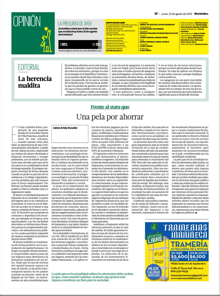 La pela que en la actualidad sufren los ahorrantes debe acabar, ya que, como me enseñó el viejo Ladislau, el ahorro que genera más riqueza constituye un bien para la sociedad. Una futura reforma fiscal debería eliminar el impuesto que grava con un 10% los ingresos por intereses