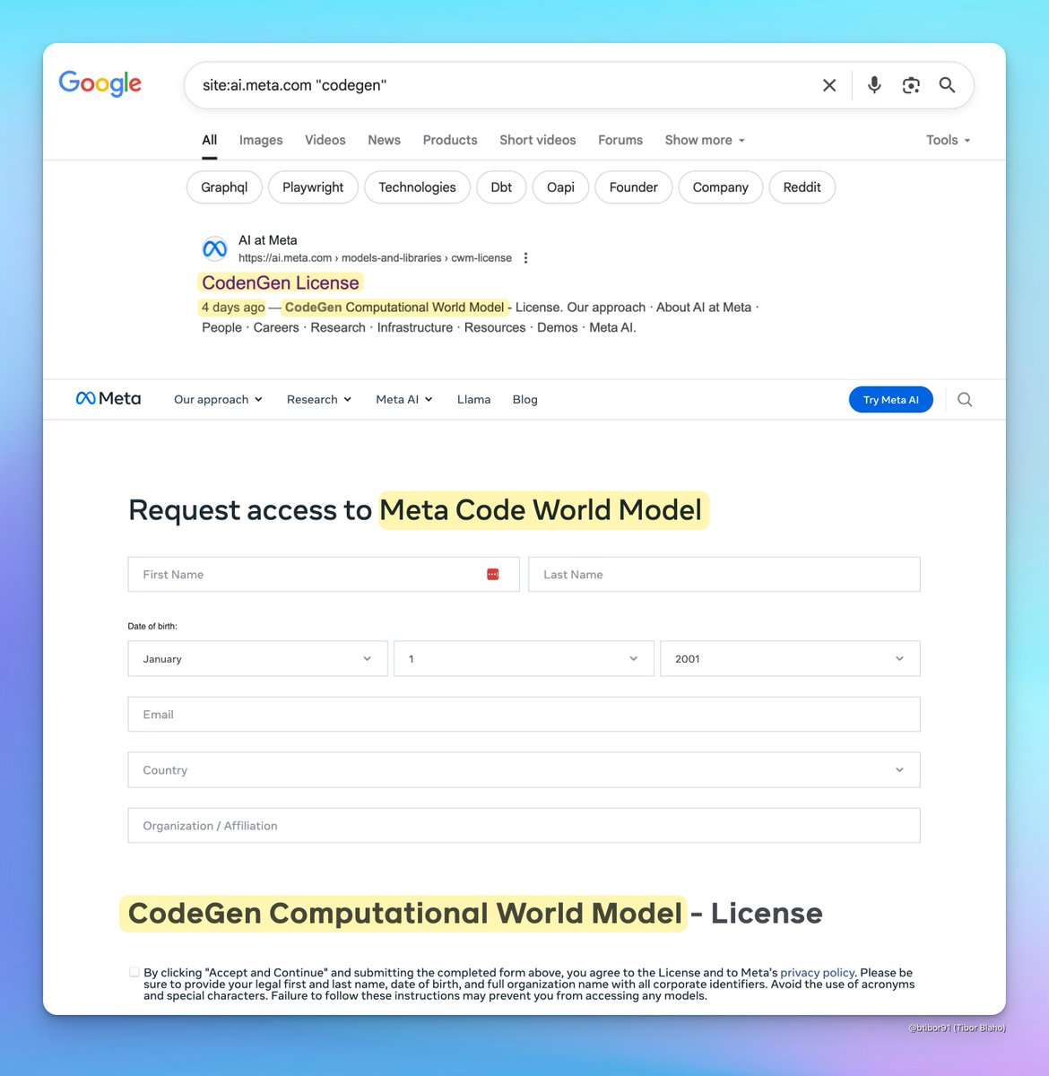 Is "Meta Code World Model" / "CodeGen Computational World Model" new?