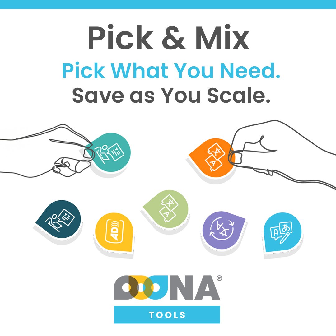 OOONA (@ooona13) on Twitter photo βοΈ OOONA Pick & Mix: Pick What You Need. Save as You Scale. 
Build your own bundle from <a href="/Ooona13/">OOONA</a>'s  full suite of #MediaLocalization #Tools and unlock discounts π₯
π― Perfect for small teams looking to scale flexibly at low cost.
π Start here: go.ooona.net/47LtpHH βοΈ OOONA Pick & Mix: Pick What You Need. Save as You Scale. 
Build your own bundle from <a href="/Ooona13/">OOONA</a>'s  full suite of #MediaLocalization #Tools and unlock discounts π₯
π― Perfect for small teams looking to scale flexibly at low cost.
π Start here: go.ooona.net/47LtpHH