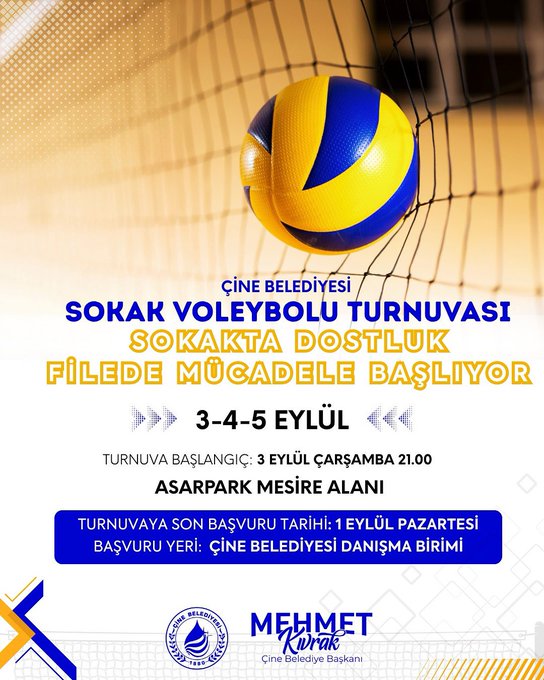 Çine’de Voleybol Heyecanı Başlıyor