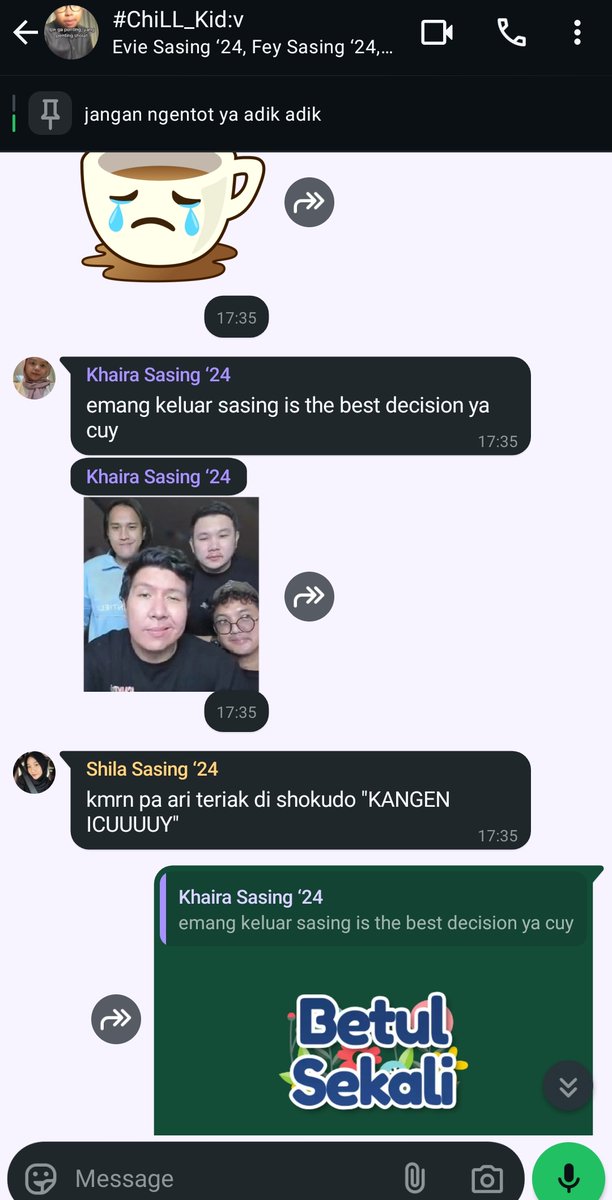 STUDEEYING's tweet photo. kangen pesaink chill kidz,,,💔😔🤟 https://t.co/p45lJ8gO7a