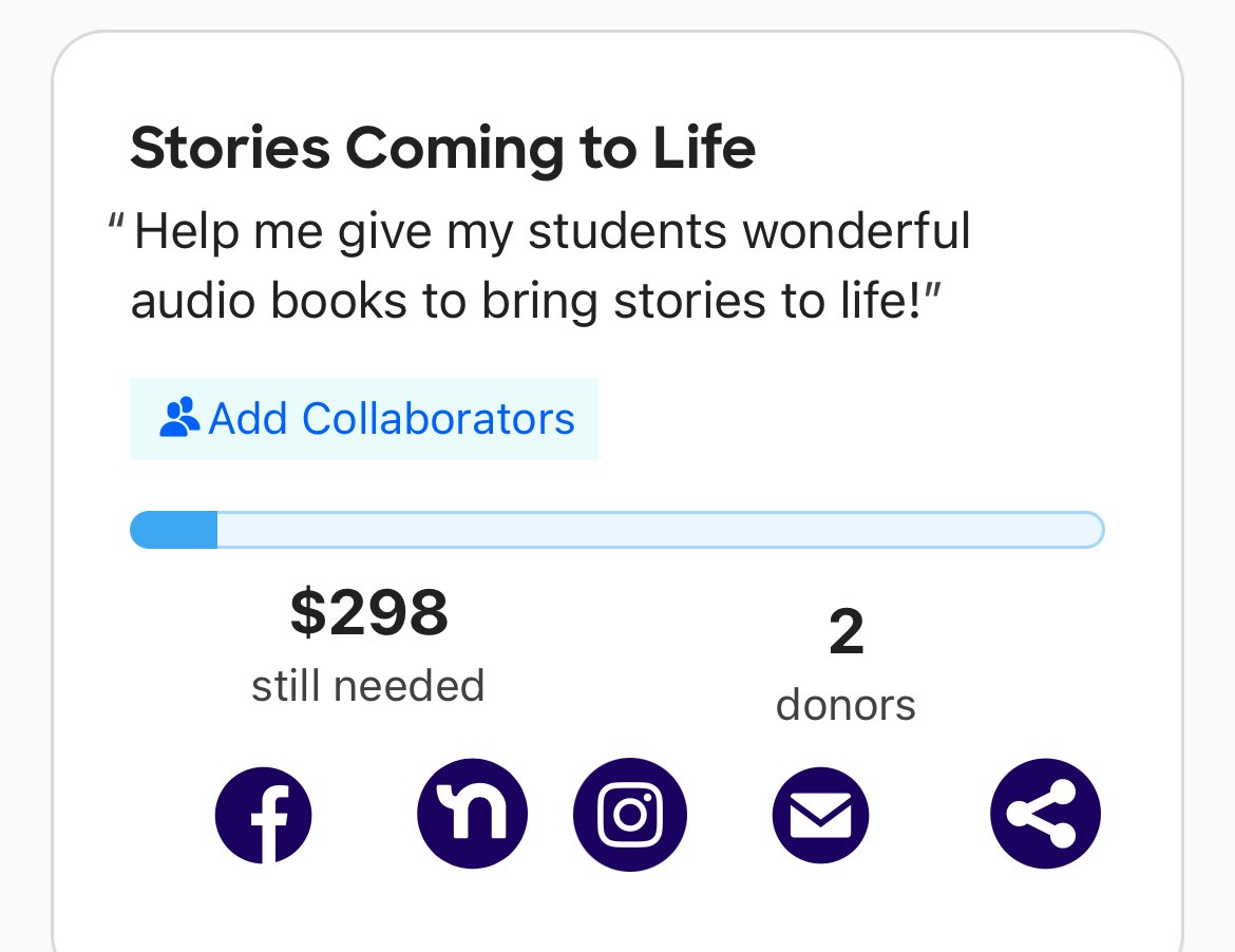 hclark444's tweet image. Good morning 🫶
Today is teacher work day. Hoping to finish up my room! Then it ends with open house!
My goal today is to get a few donations towards my @DonorsChoose project!
Drop your project or #clearthelist below!
#BetterTogether #MondayVibes
secure.donorschoose.org/project/storie…