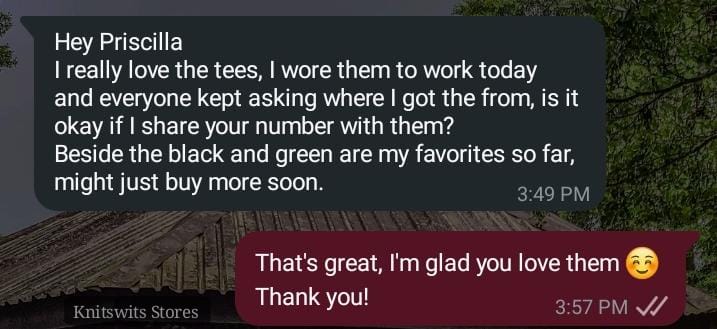 Get Quality Plain Tees today!!

▫️₦7000 each
▫️Unisex and stretchy 
▫️Available in different colors 
▫️Size: Medium to XXL
▫️ Location: Alimosho, Lagos