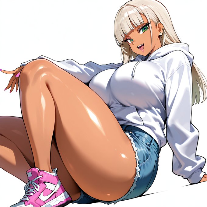 スポーティな私服姿のあかりちゃん!太ももの存在感が良い感じです! 