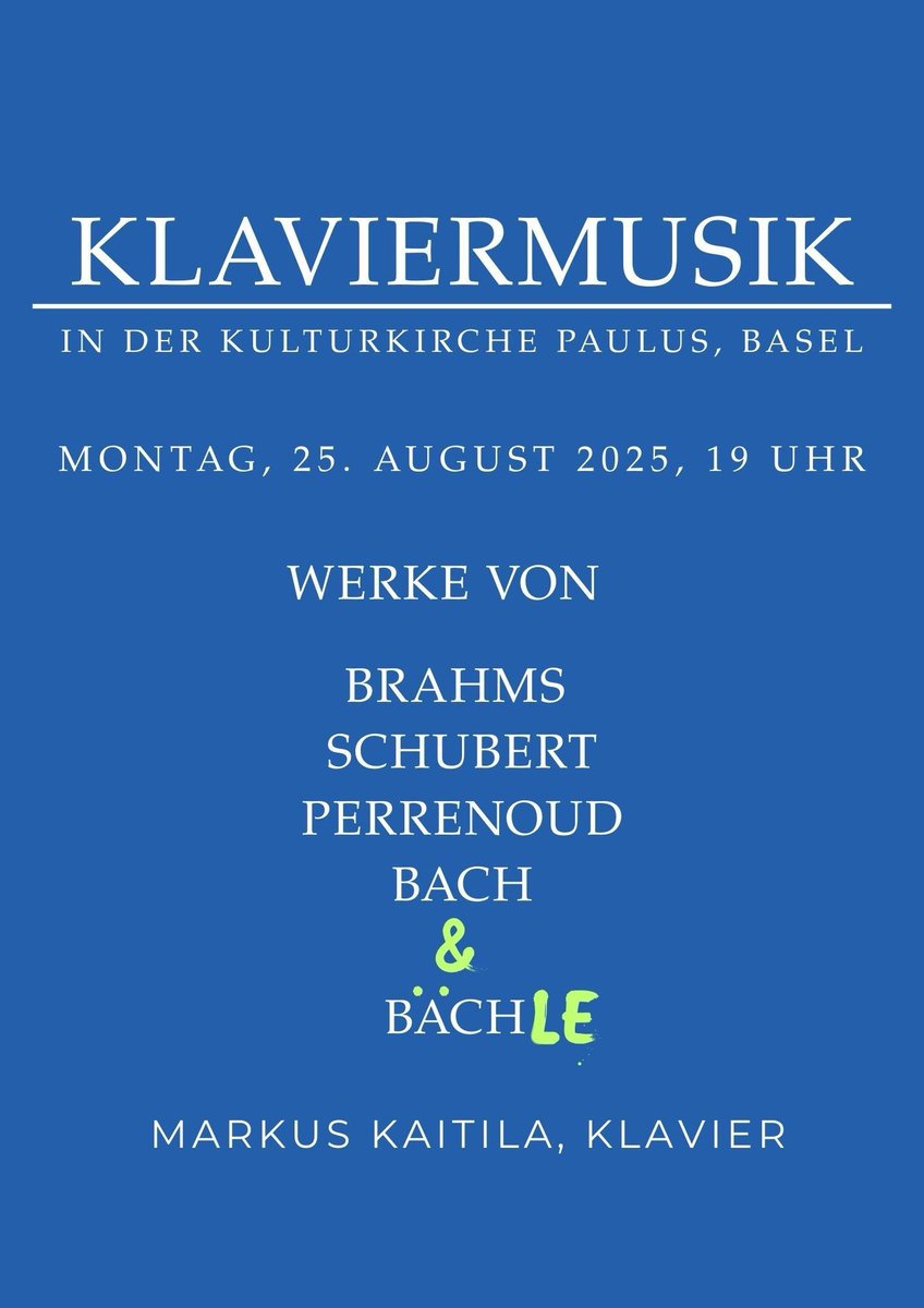 MarkBaechle's tweet photo. If you’re in Switzerland…come and see our recital — one night only! https://t.co/ptjgjb8A7j
