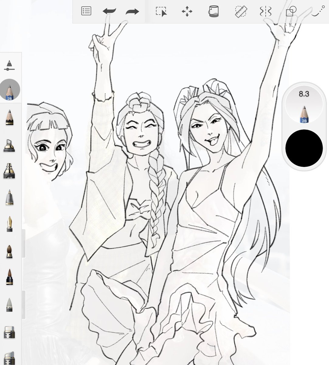 Just HOW LONG is this lineart gonna take 😮‍💨😮‍💨😮‍💨🫩🫩
#kpopdemonhunters #kpdh #polytrix #rumi #mira #zoey #rumira