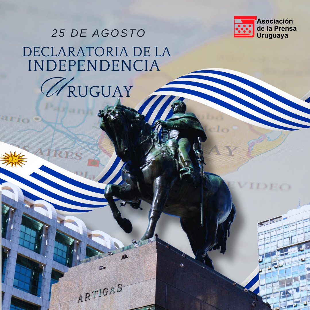 🇺🇾 25 de agosto – Declaratoria de la Independencia
Un día para recordar a quienes soñaron con una patria libre y reafirmar nuestro compromiso con la democracia, la justicia social y la libertad de expresión.

📢 APU saluda al pueblo uruguayo en esta fecha patria.