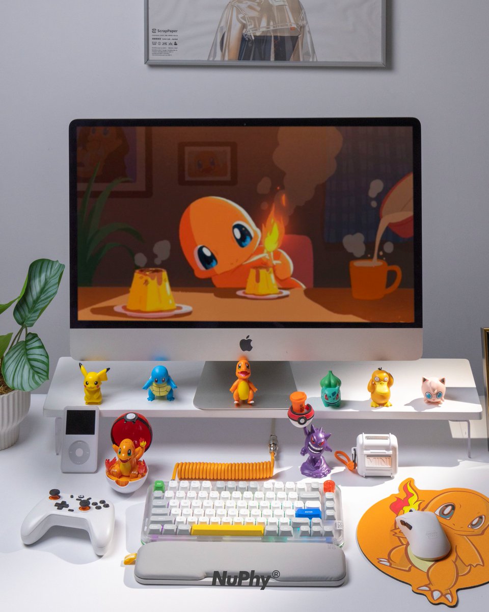 nuphystudio's tweet photo. Kick75 | A Spark of Whimsy
Turn your desk into a playground of creativity ✨🐲 Tiny flames of inspiration in every keystroke.

#nuphy #keyboard #kick75 #customkeyboard #MacCompatible #MechanicalKeyboard #DeskSetup https://t.co/2cIO3GZmXz