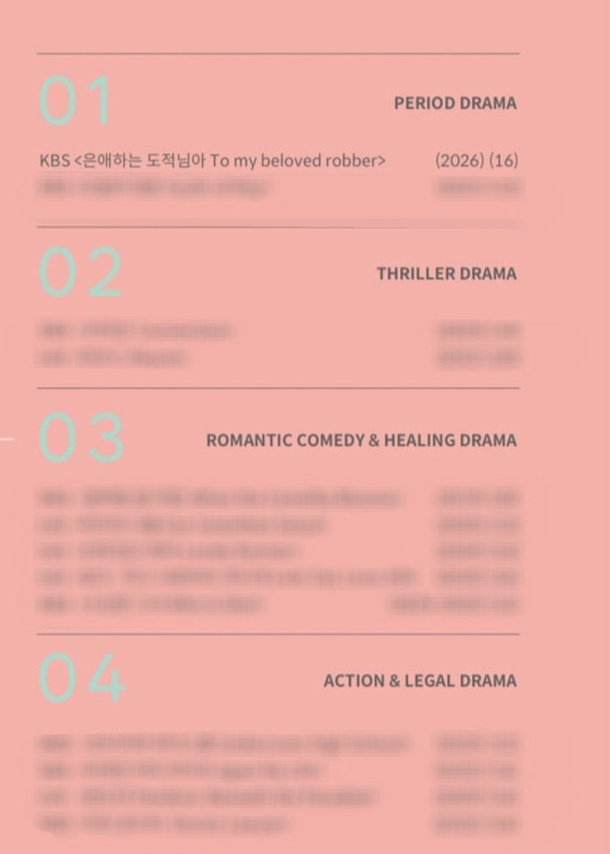 은애하는 도적님아 16부작 확정🥷 
아 너무 설레... 그동안 12부작 10부작 했을 때 너무 짧아서 아쉬웠는데 16부작이라니..! 오래 기다린 만큼 오래 볼 수 있겠다🥺🥹
영어 제목은 'To my beloved robber' 인듯..? 'Dear my theif'인 줄 알았는데