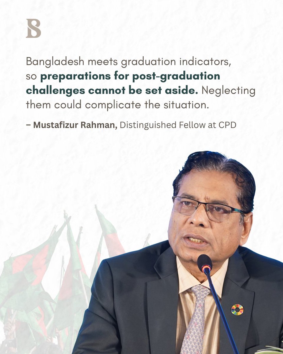 tbsnewsbd's tweet image. Experts warn that if the government does not apply for an extension at that time, it may be very difficult to do so later

[Link in comments]

#TBSnews #UNCDP #LeastDevelopedCountry #LDCgraduation