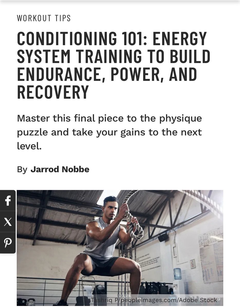 muscle_fitness's tweet image. CONDITIONING 101: ENERGY SYSTEM TRAINING TO BUILD ENDURANCE, POWER, AND RECOVERY

Master this final piece to the physique puzzle and take your gains to the next level.
By Jarrod Nobbe

Read Article 
muscleandfitness.com/workouts/worko…

#advancedexercises #bodyhealth #conditioningtraining…
