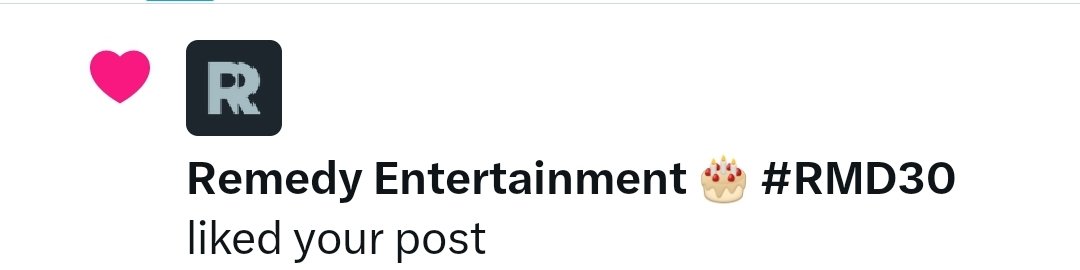 No! No! Like the other one where I credited <a href="/Emile8K/">Emile</a>! 

<a href="/remedygames/">Remedy Entertainment 🎂 #RMD30</a> Thank you! Dying, actually