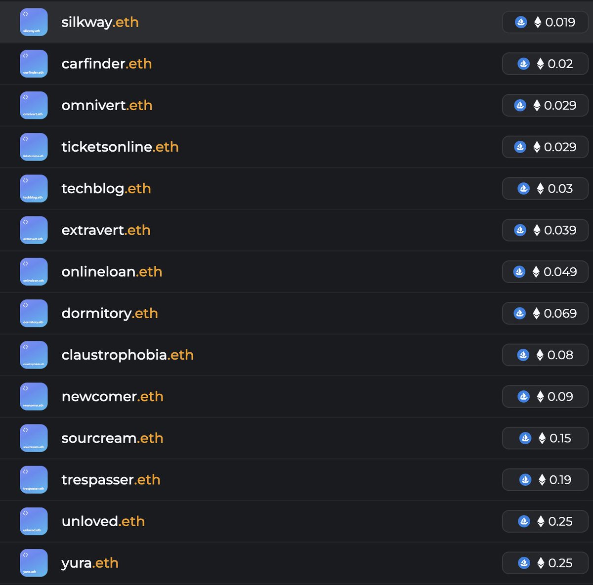 savethreadETH's tweet image. Legit domains for liquidation prices