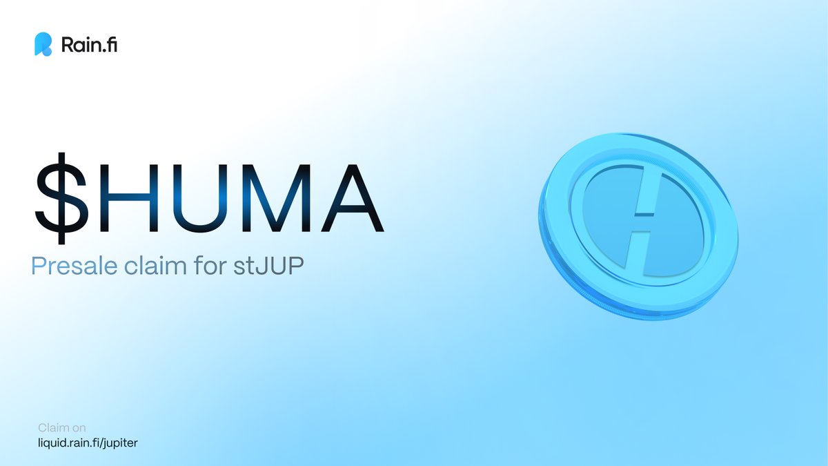 Claim your $HUMA presale allocation on Liquid!

Thanks to the Liquid presale, your HUMA allocation will be available to claim at 12PM UTC.

Stake. Benefit. Stay Liquid.