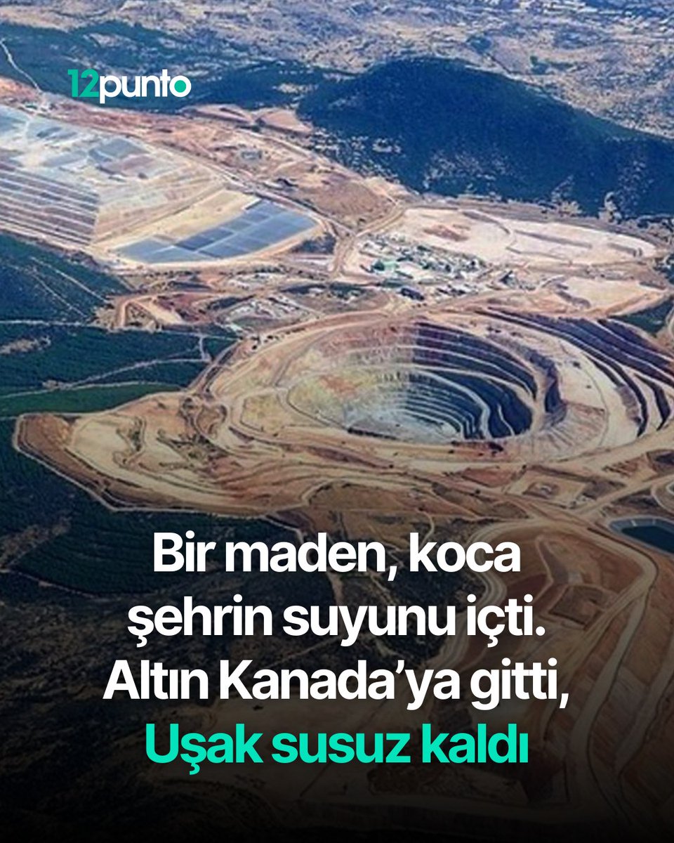 Profesorfacia's tweet photo. Uşak’a içme suyu sağlayan Küçükler Barajı kurudu!

Uşak Belediyesi zorunlu su kesintisi yapıyor!

Uşak halkının su ihtiyacı 11.5 milyon metreküp, Kanadalı maden şirketinin kullandığı su 12 milyon metreküp!

%2-3 komisyon karşılığı Türkiye'nin başına bela ettikleri maden şirketleri, ülkenin tüm kaynaklarını bitiriyor!