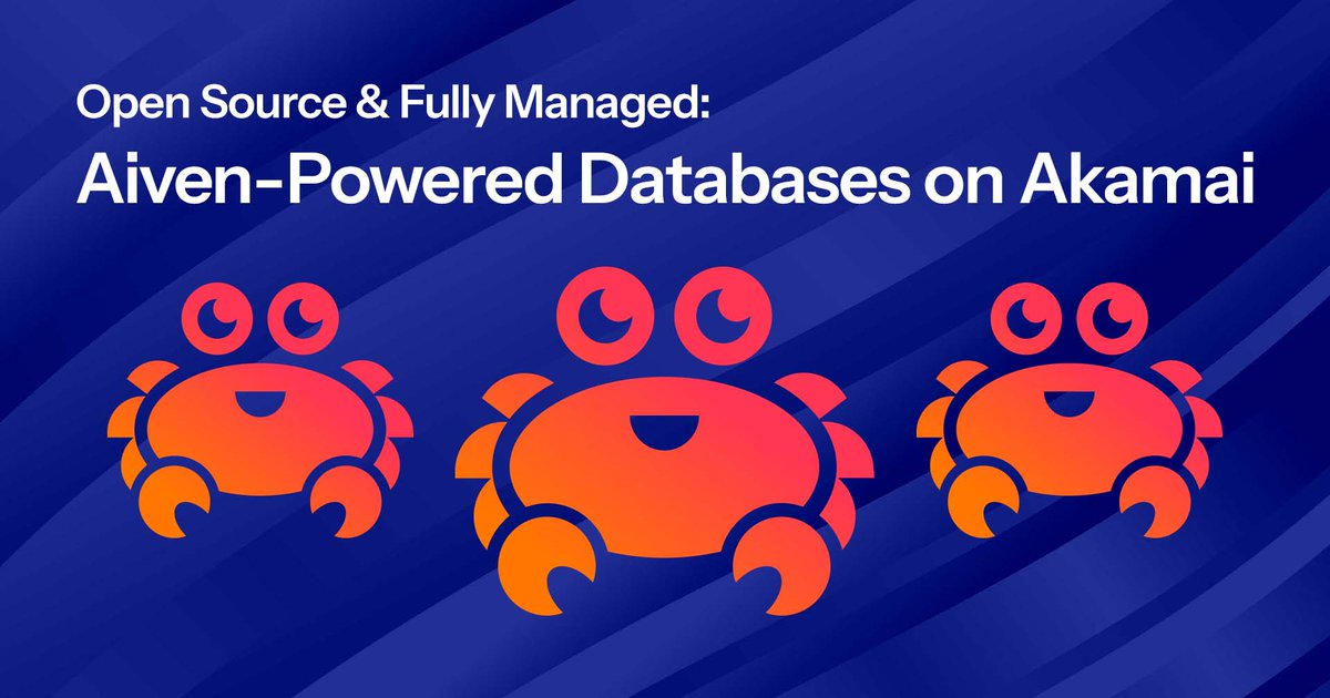 linode's tweet image. Open source flexibility, no infra overhead. Explore @Akamai’s new managed database service powered by Aiven: ow.ly/FvAM50WKlPr