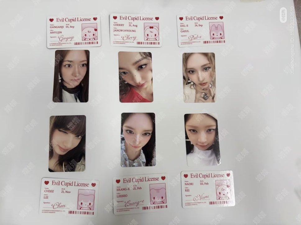 IVE Secret Evil Cupid Version Photocard Preview 💌