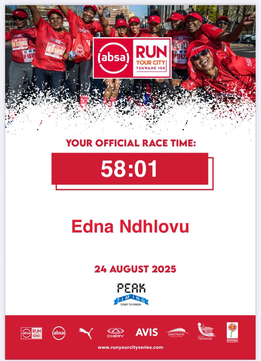 Medal Monday 🤗🤗#RunningWithTumiSole