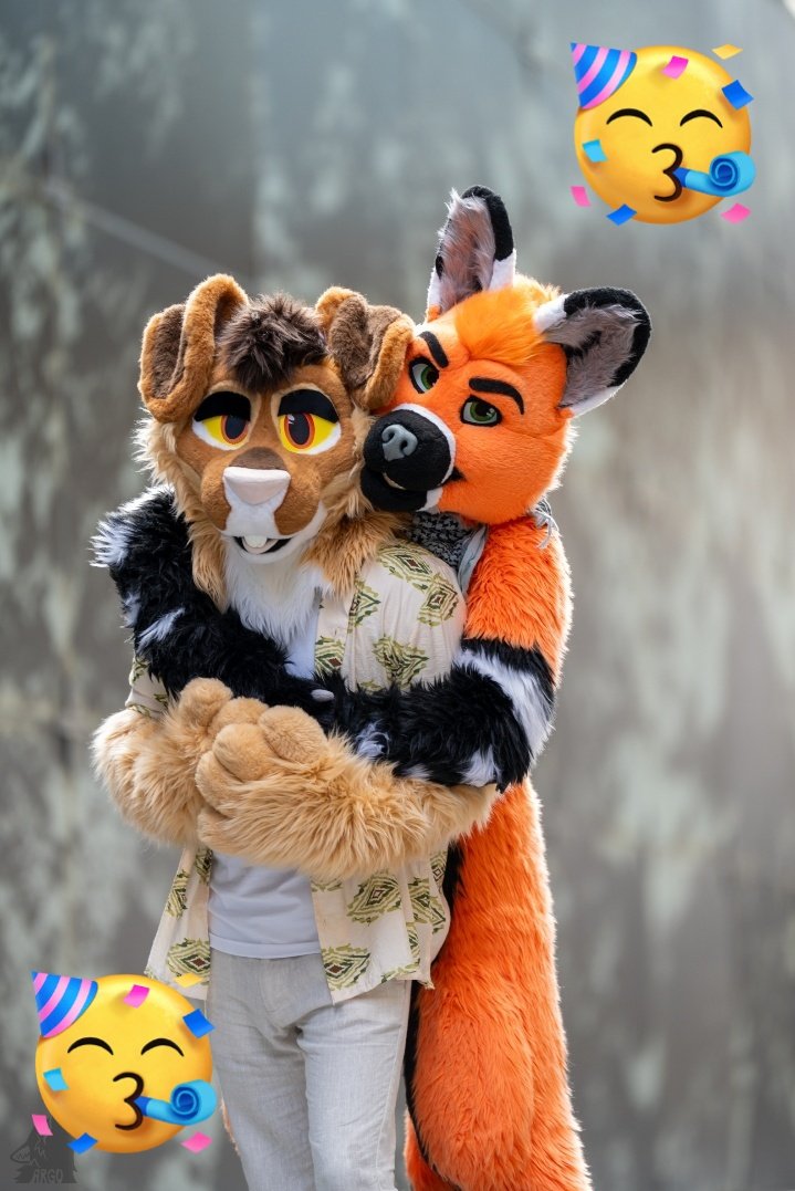 Happy Birthday <a href="/corvusfox/">Corvus Fox</a> 🥳

📷: Argo 
#FursuitEveryday