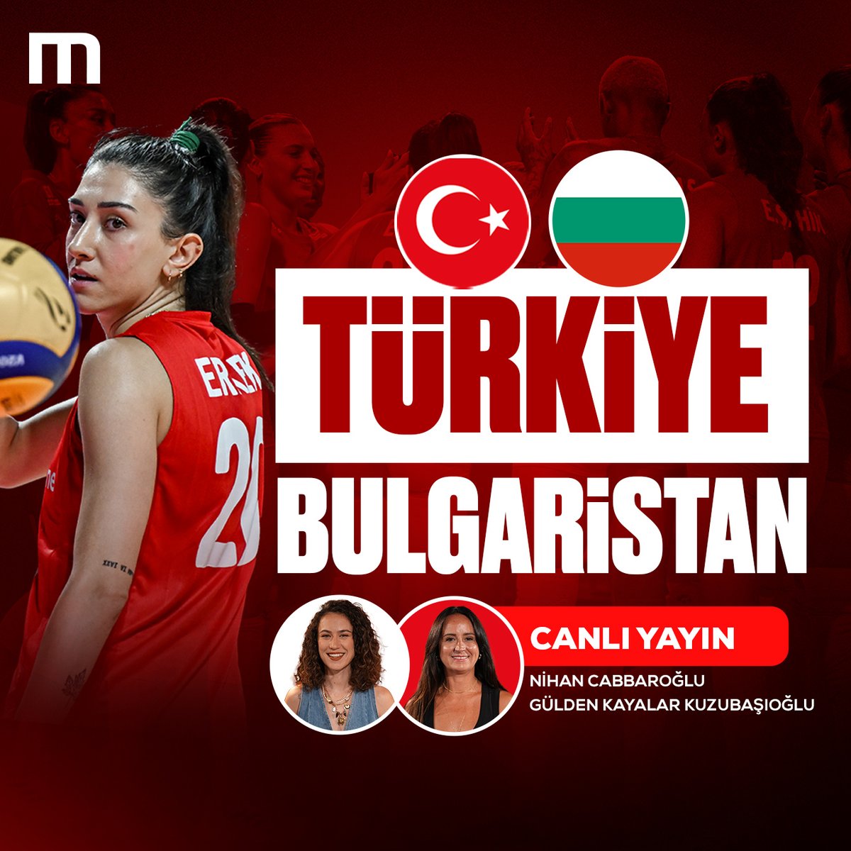 🇹🇷🏐 Filenin Sultanları, 15.30'da Dünya Şampiyonası'nda Bulgaristan karşısında sahneye çıkıyor!

📺 Kurşun Pas, karşılaşmanın hemen ardından canlı yayınla Mackolik Youtube'da!

🎙️ #NihanCabbaroğlu &amp; <a href="/Guldenkayalar/">Gulden Kayalar kuzu</a> 

🔗 youtube.com/@Mackolik