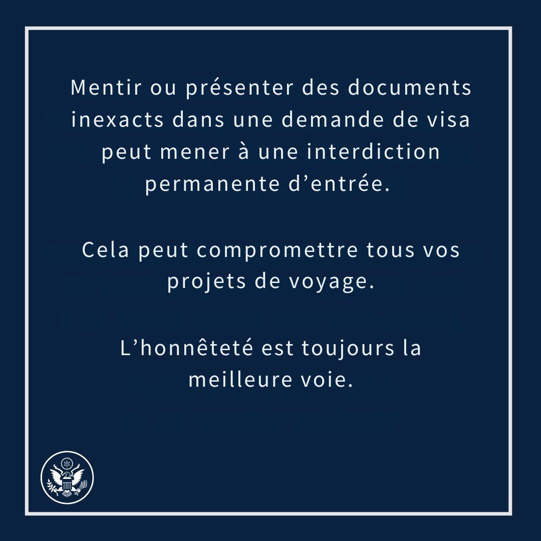 Mentir ou présenter des documents inexacts dans une demande de visa peut mener à une interdiction permanente d’entrée. Cela peut compromettre tous vos projets de voyage. L’honnêteté est toujours la meilleure voie.