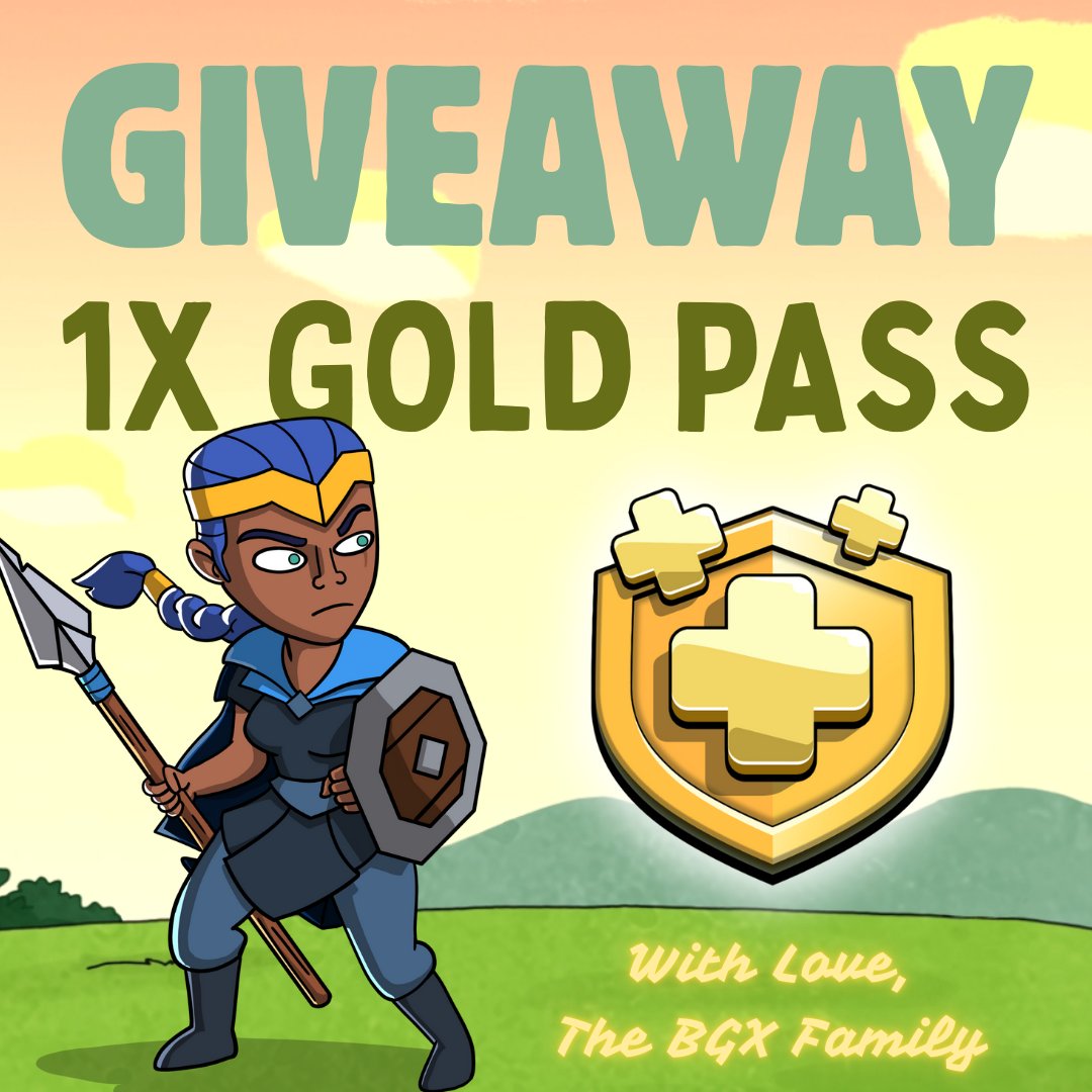 Brothers Gaming Xtreme (@thebgx_) on Twitter photo 1x Gold Pass #Giveaway!⭐️
Share your best memory/achievement/story from Clash of Clans!❤️
To Enter:
✅ Follow <a href="/TheBGX_/">Brothers Gaming Xtreme</a> (Optional)
✅ Comment (Required)
✅ Like and Retweet (Appreciated)
#TheBGX #ClashOfClans #GiftedBySupercell 1x Gold Pass #Giveaway!⭐️
Share your best memory/achievement/story from Clash of Clans!❤️
To Enter:
✅ Follow <a href="/TheBGX_/">Brothers Gaming Xtreme</a> (Optional)
✅ Comment (Required)
✅ Like and Retweet (Appreciated)
#TheBGX #ClashOfClans #GiftedBySupercell