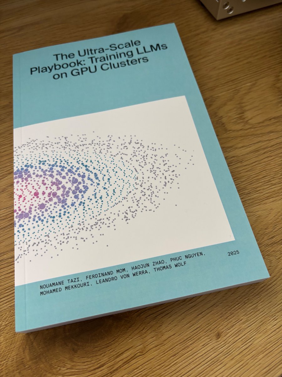 Kushtrim Visoka (@kushtrimvisoka) on Twitter photo Copy arrived today. I appreciate the practical coverage of data/tensor/pipeline/expert parallelism and profiling. Eager to read.
<a href="/huggingface/">Hugging Face</a>, <a href="/lvwerra/">Leandro von Werra</a>, <a href="/Thom_Wolf/">Thomas Wolf</a> Copy arrived today. I appreciate the practical coverage of data/tensor/pipeline/expert parallelism and profiling. Eager to read.
<a href="/huggingface/">Hugging Face</a>, <a href="/lvwerra/">Leandro von Werra</a>, <a href="/Thom_Wolf/">Thomas Wolf</a>