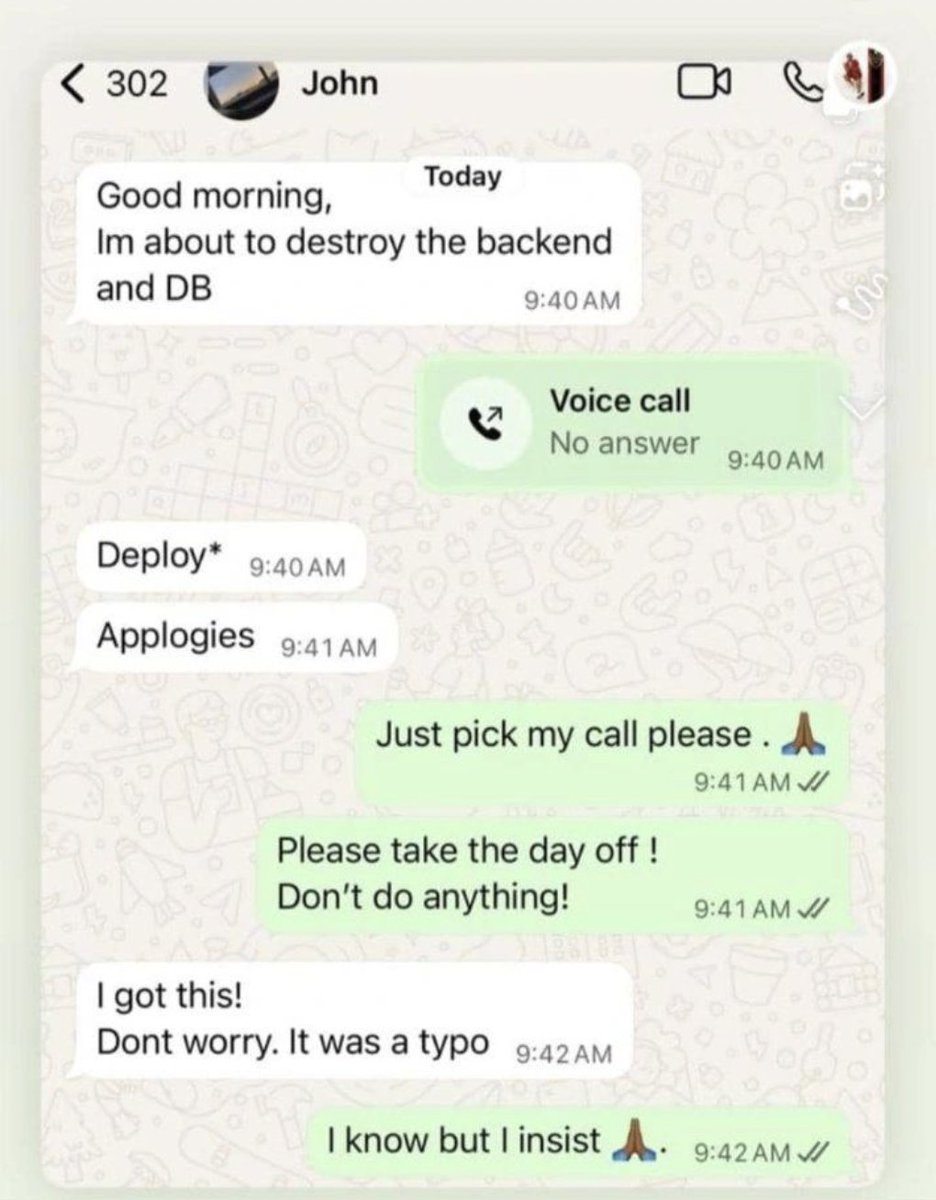 CryptoGarv's tweet image. Good way to take a day off John 😂 

#meme #Crypto #btc #eth #it #funny #backend #db